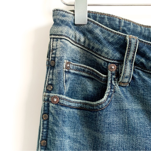 Free People Jeans Studded Novelty Ankle Flare Size 29 - Picture 5 of 9